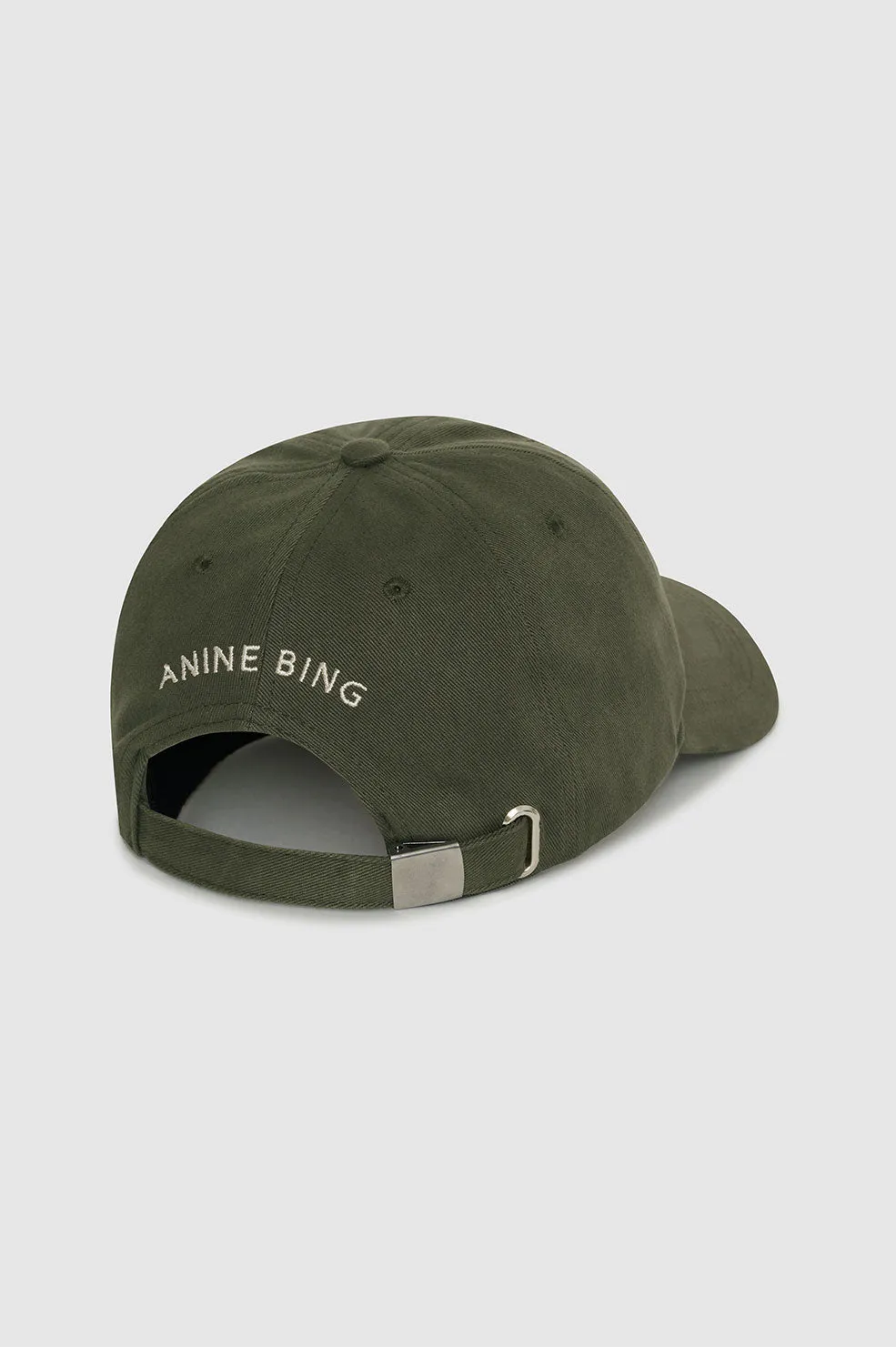 Anine Bing | Jeremy Baseball Cap AB - Dark Olive sold by Sister & Co product image thumbnail 3