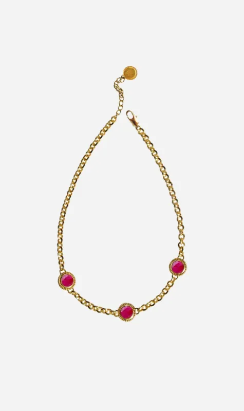 Mountain & Moon | Tijana Necklace - Ruby Quartz sold by Sister & Co