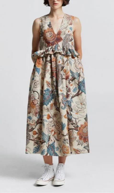 Karen Walker | Cordyline Dress - Sand Multi sold by Sister & Co
