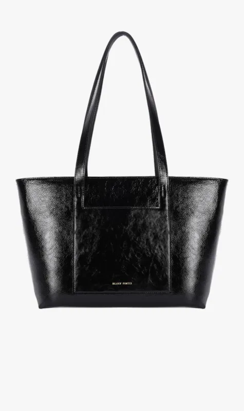 Deadly Ponies | Mr Porter Midi Patent - Black sold by Sister & Co