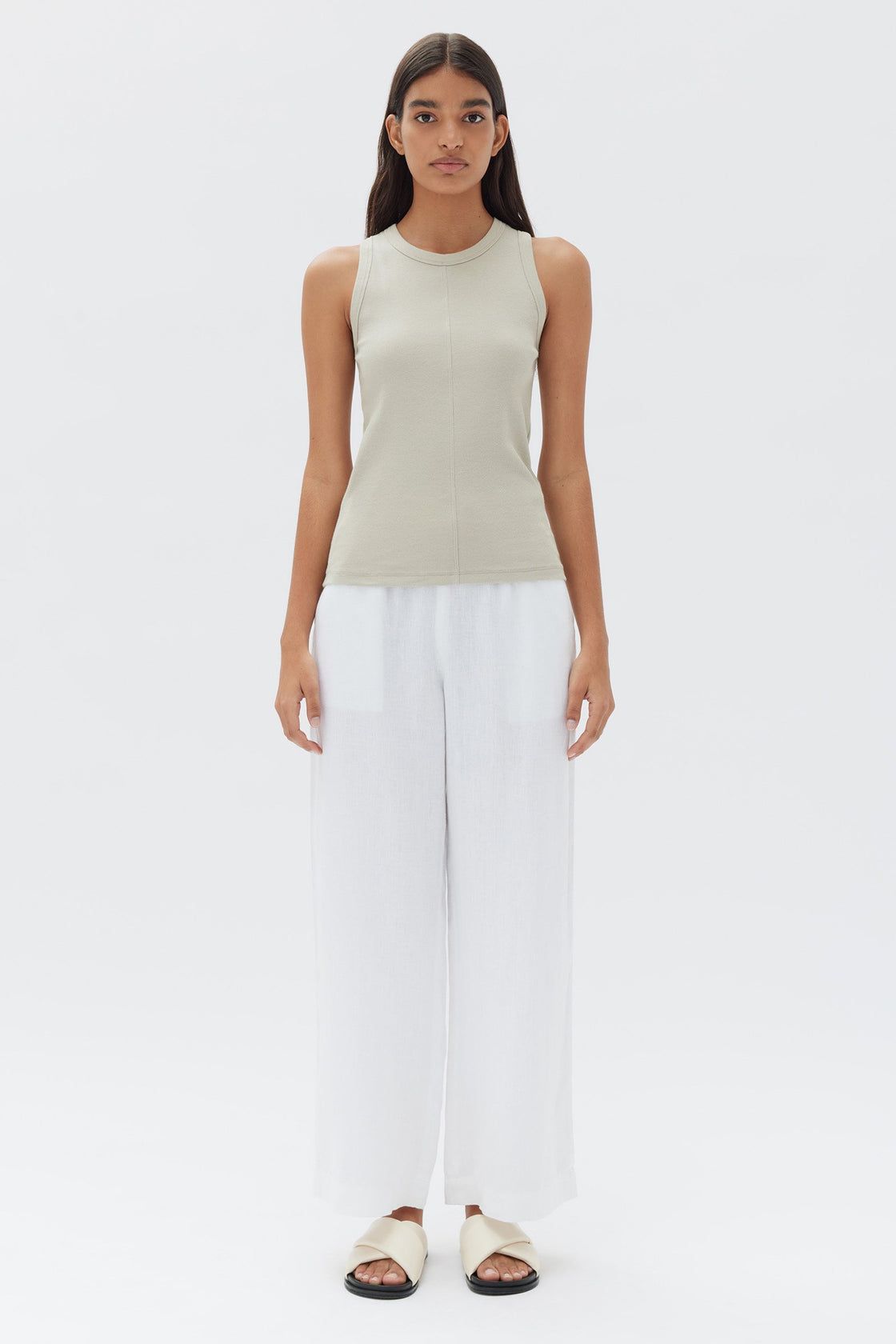 Assembly Label | Miana Organic Rib Tank - Bisque sold by Sister & Co product image thumbnail 2