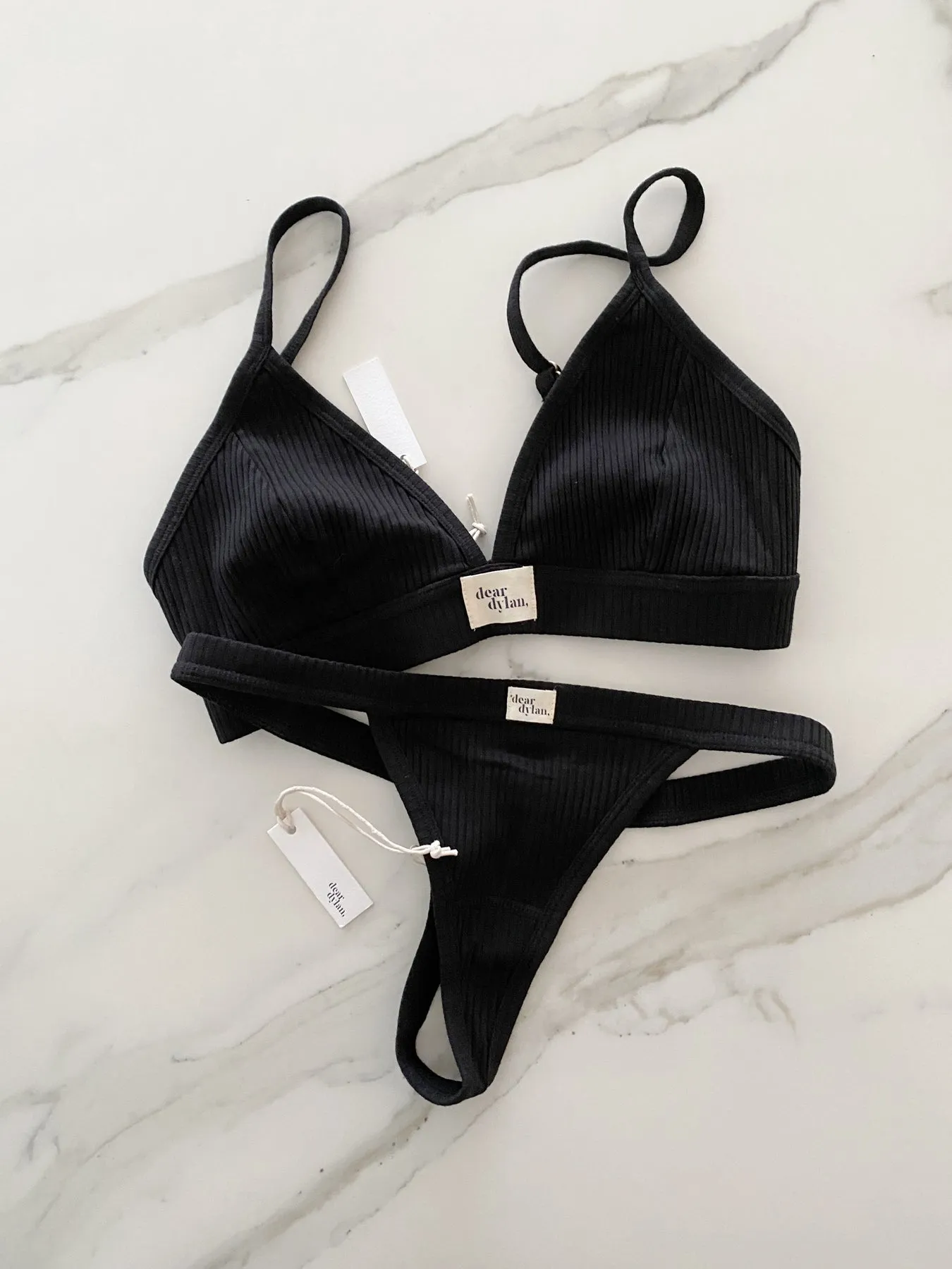 Dear Dylan | Organic Bralette - Noir sold by Sister & Co product image thumbnail 4