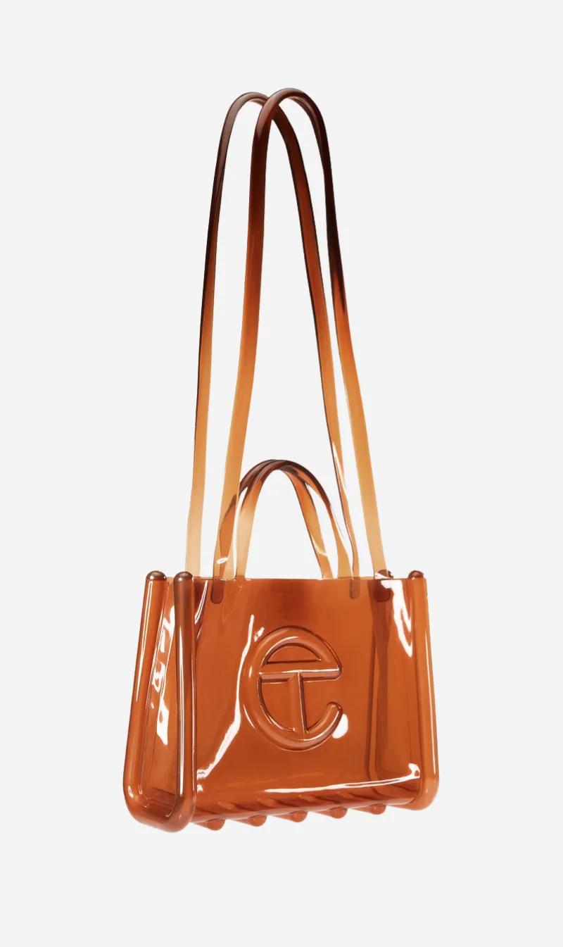 Melissa x Telfar | Medium Shopper Bag - Clear Brown sold by Sister & Co