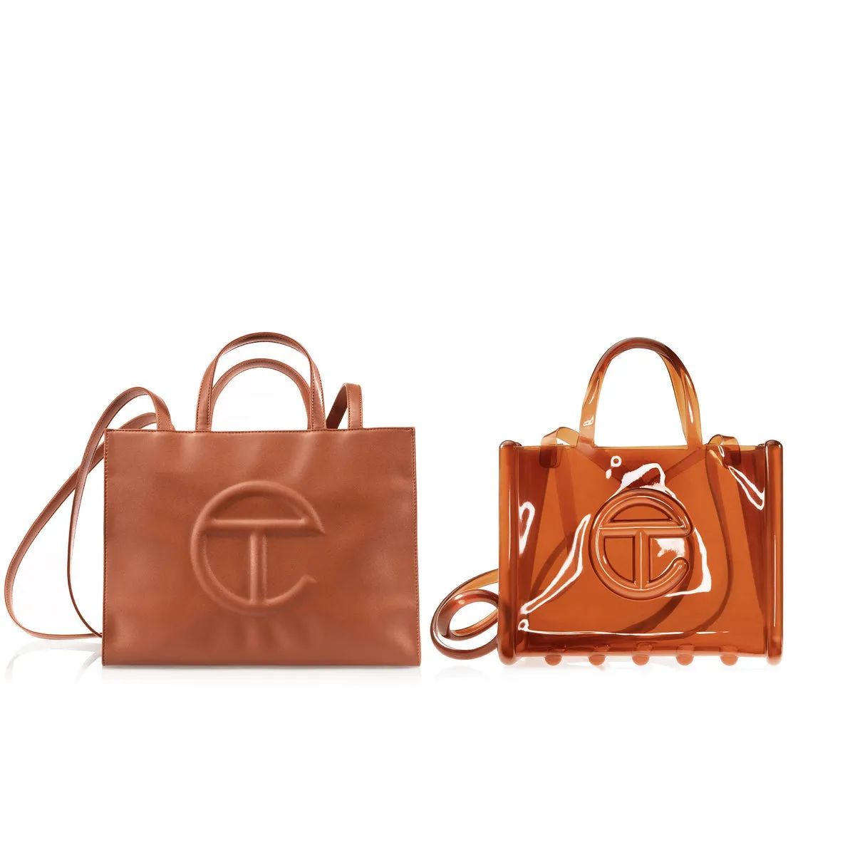 Melissa x Telfar | Medium Shopper Bag - Clear Brown sold by Sister & Co product image thumbnail 5