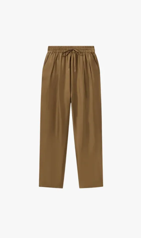 Silk Laundry | Twill Slouch Pants - Kangaroo sold by Sister & Co