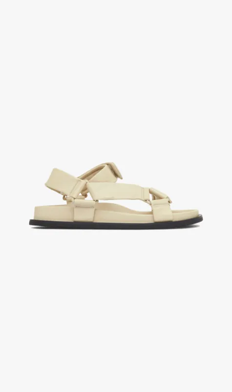 ST. AGNI | Padded Sportsu Sandal - Ecru sold by Sister & Co