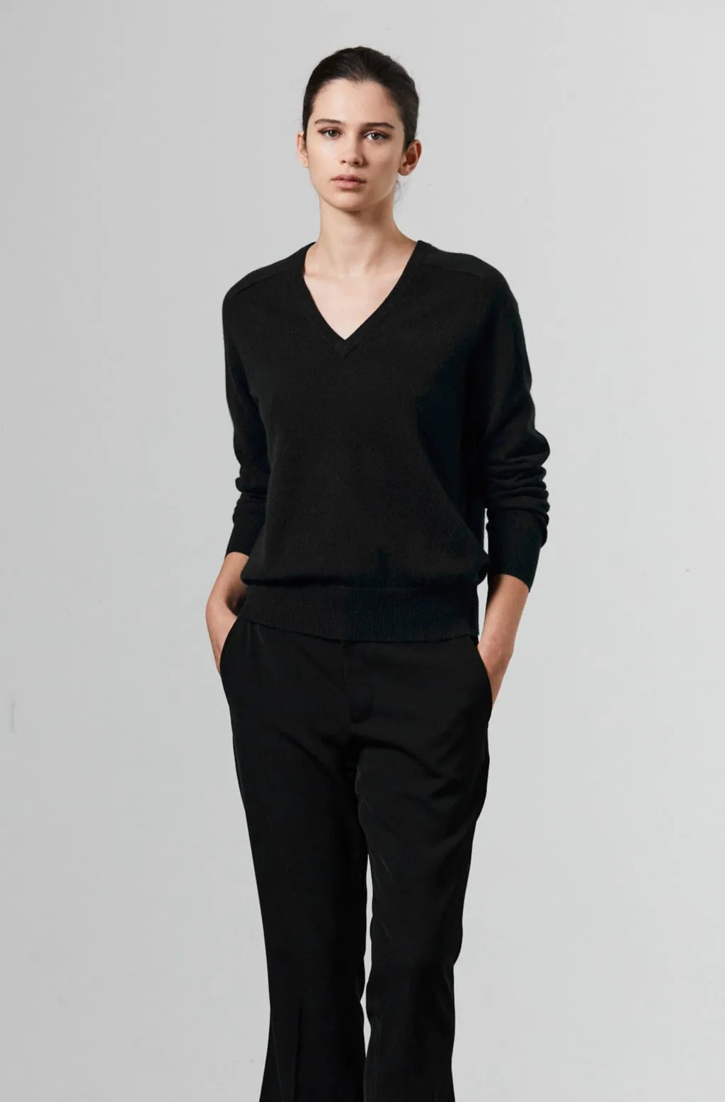Laing | Amy Cashmere V Neck - Black sold by Sister & Co product image thumbnail 2