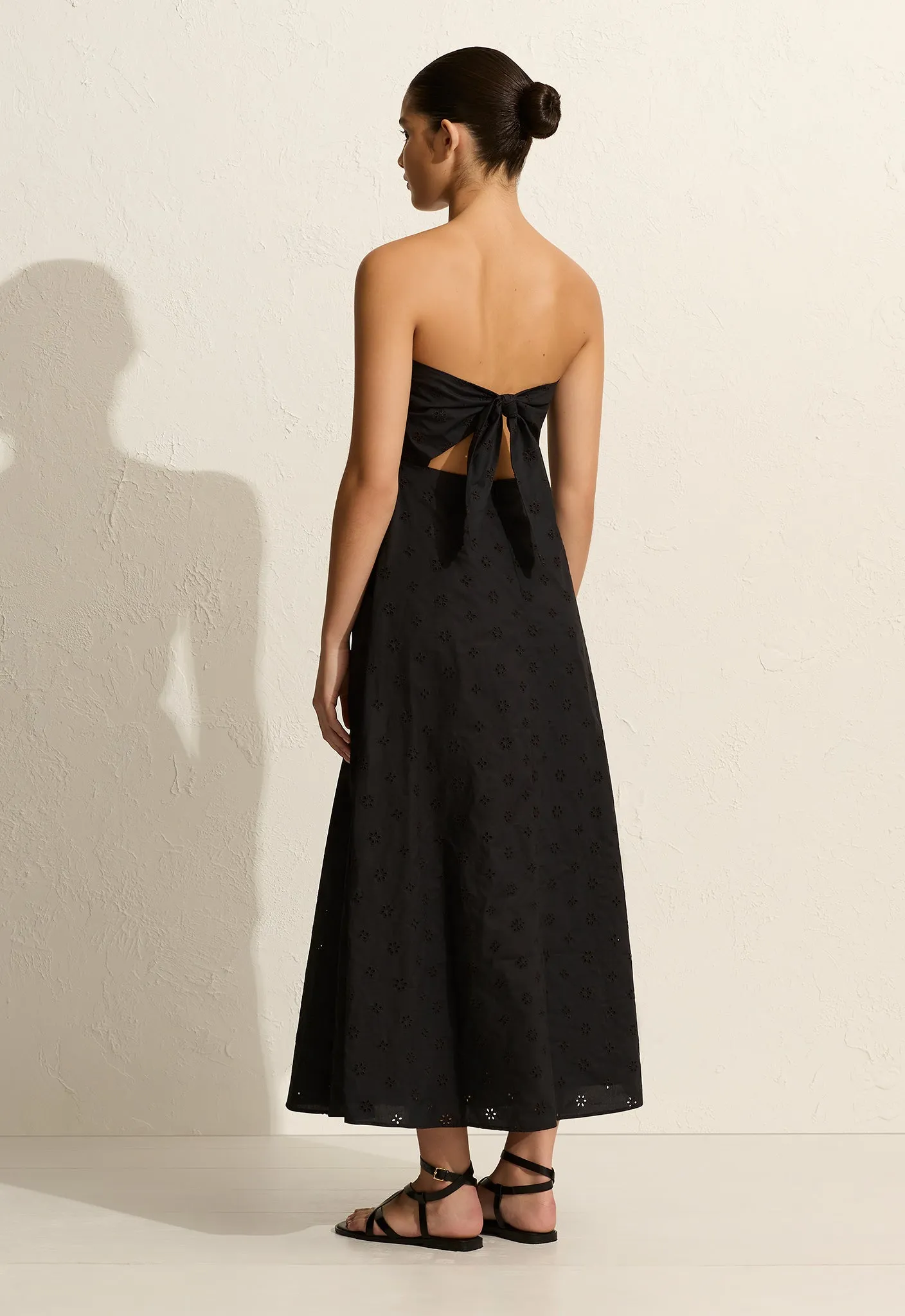 Matteau | Broderie Strapless Dress - Floral Broderie Black sold by Sister & Co product image thumbnail 4