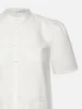 Frame | Embroidered Short Sleeve Shirt - White sold by Sister & Co