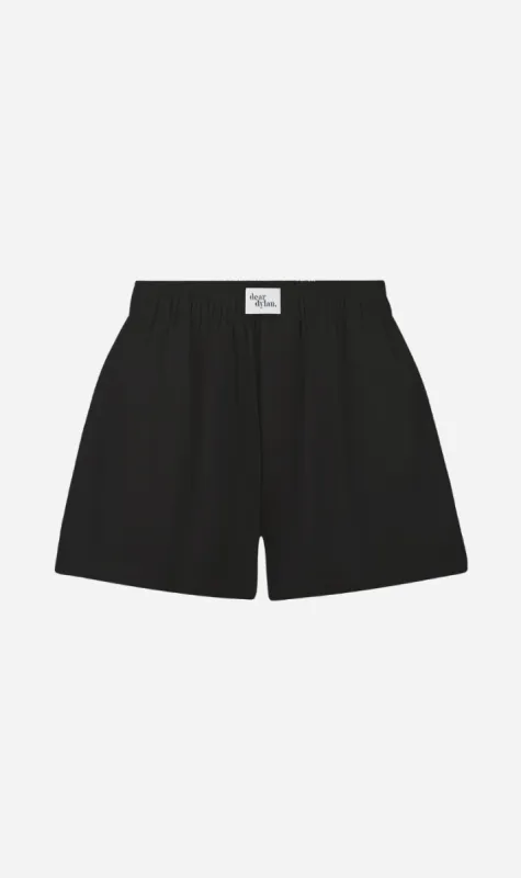 Dear Dylan | Cotton Boxer Short - Noir sold by Sister & Co