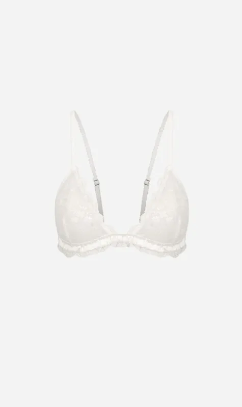 Kat the Label | Tuesday Bralette - White sold by Sister & Co