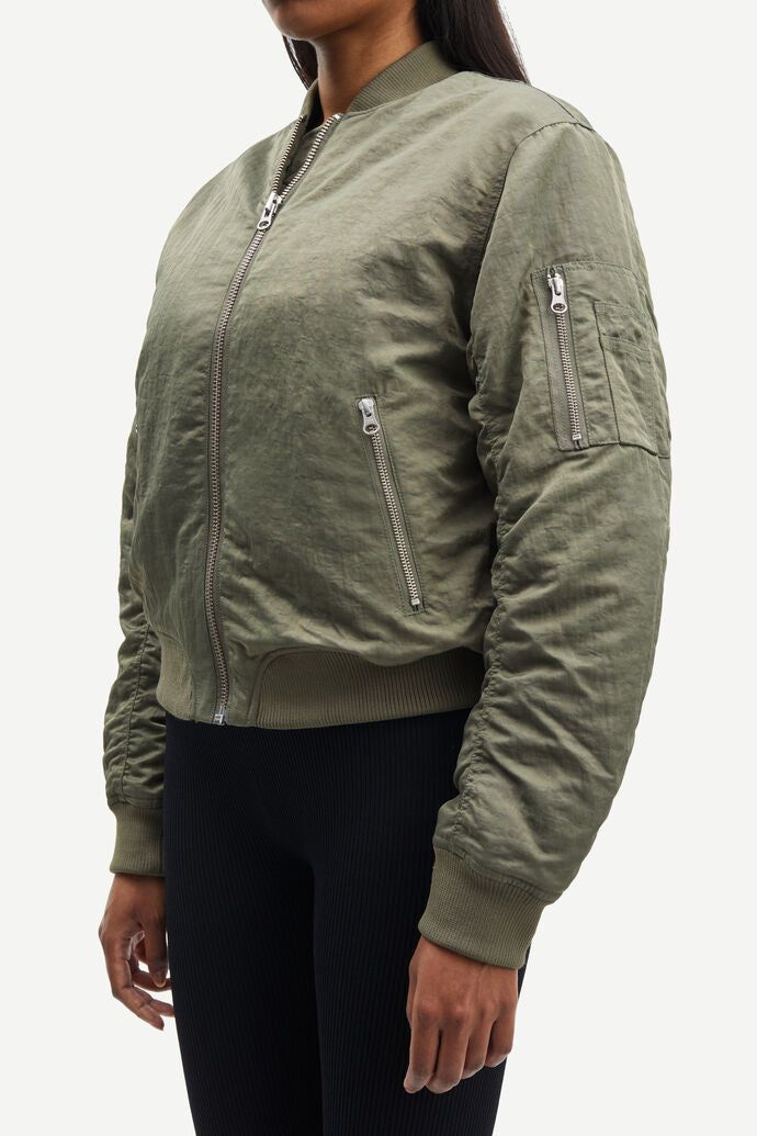 Samsoe Samsoe | Mae Bomber - Dusty Olive sold by Sister & Co product image thumbnail 3