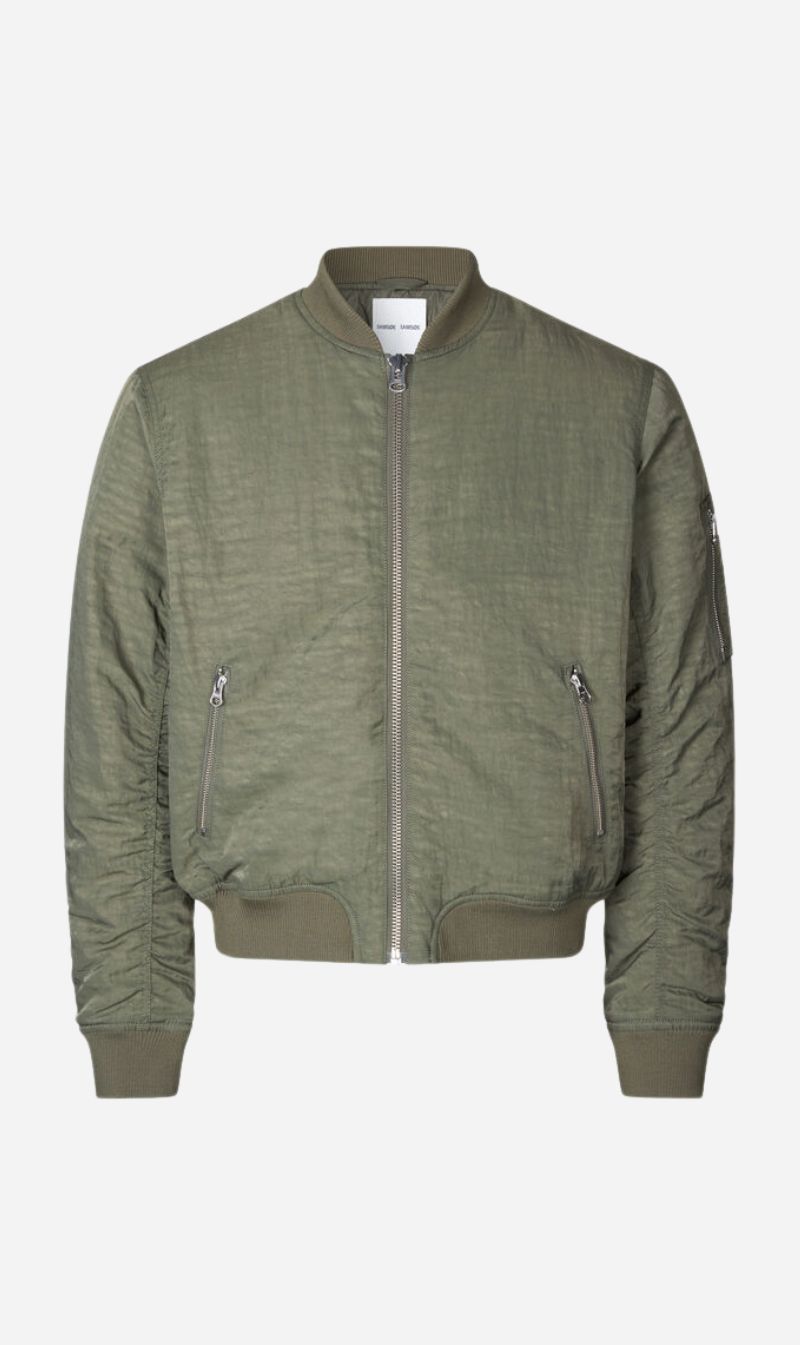 Samsoe Samsoe | Mae Bomber - Dusty Olive sold by Sister & Co
