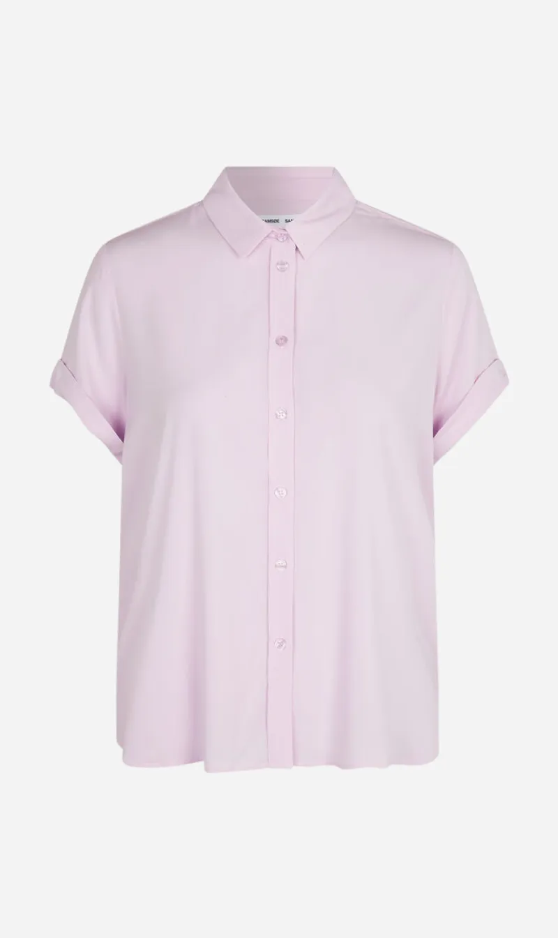 Samsoe Samsoe | Majan SS Shirt - Lilac Snow sold by Sister & Co