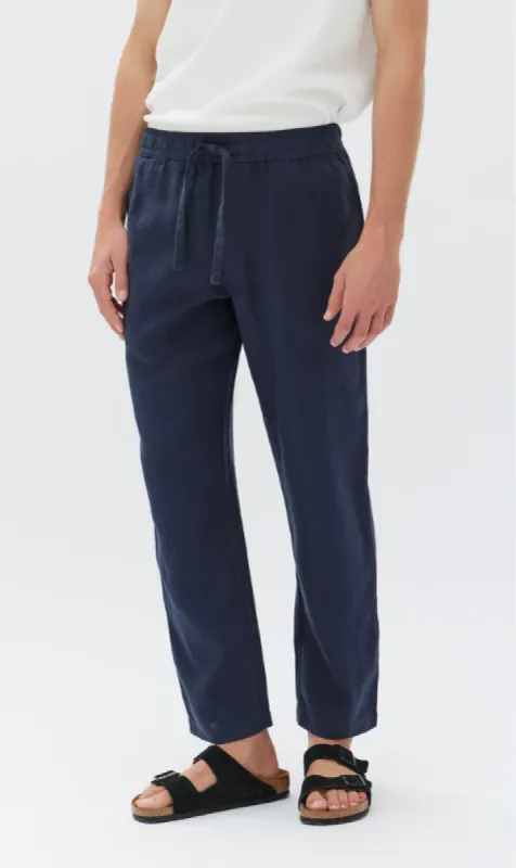 Assembly Label | Tide Linen Pants - True Navy sold by Sister & Co