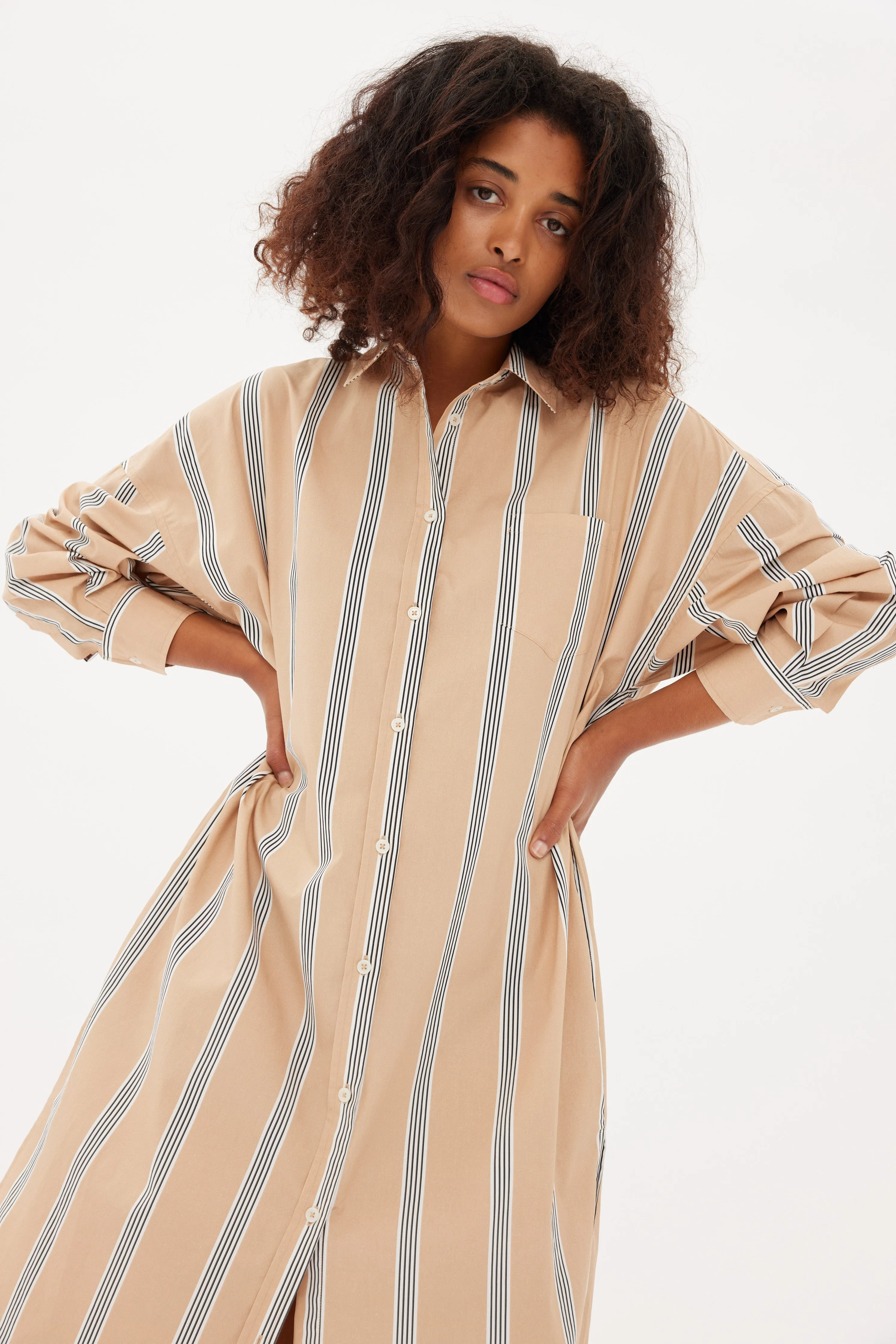 LMND | Chiara Maxi Dress - Toffee/White/Black sold by Sister & Co product image thumbnail 2