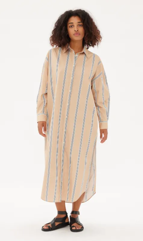 LMND | Chiara Maxi Dress - Toffee/White/Black sold by Sister & Co