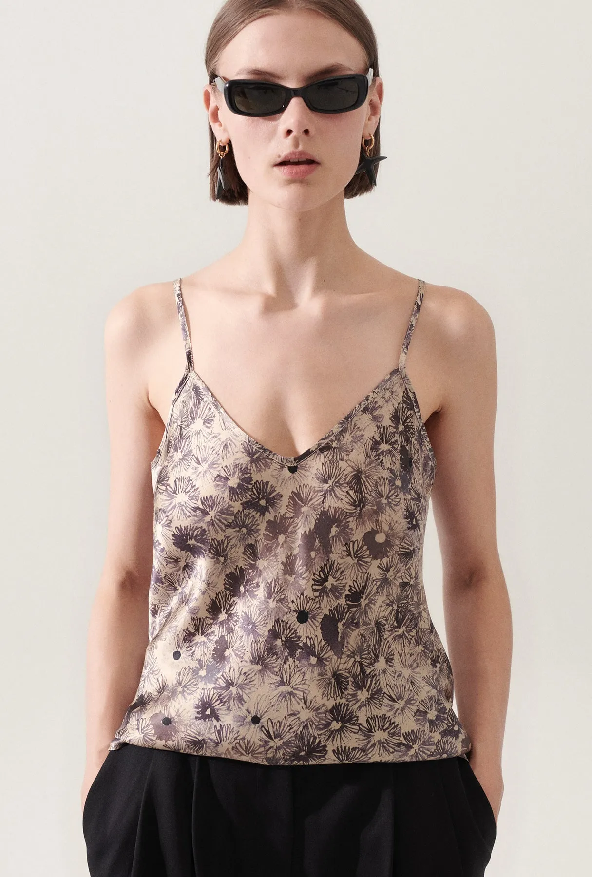 Silk Laundry | Bias Cut Cami - Aster Floral sold by Sister & Co product image thumbnail 2