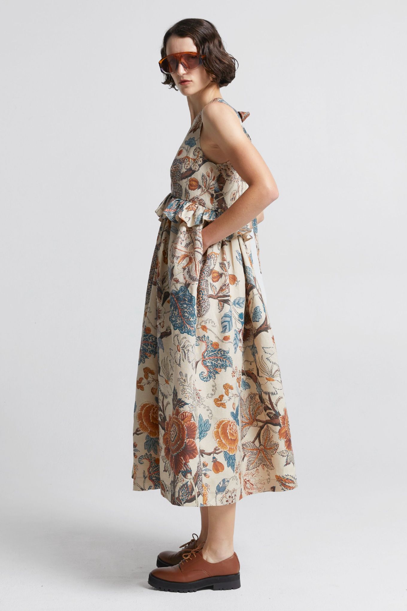 Karen Walker | Cordyline Dress - Sand Multi sold by Sister & Co product image thumbnail 2