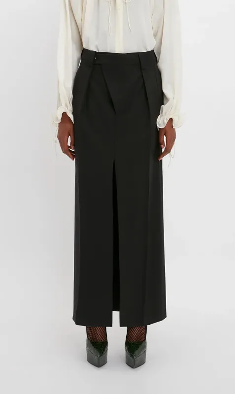 Victoria Beckham | Wrap Front Tailored Skirt - Black sold by Sister & Co