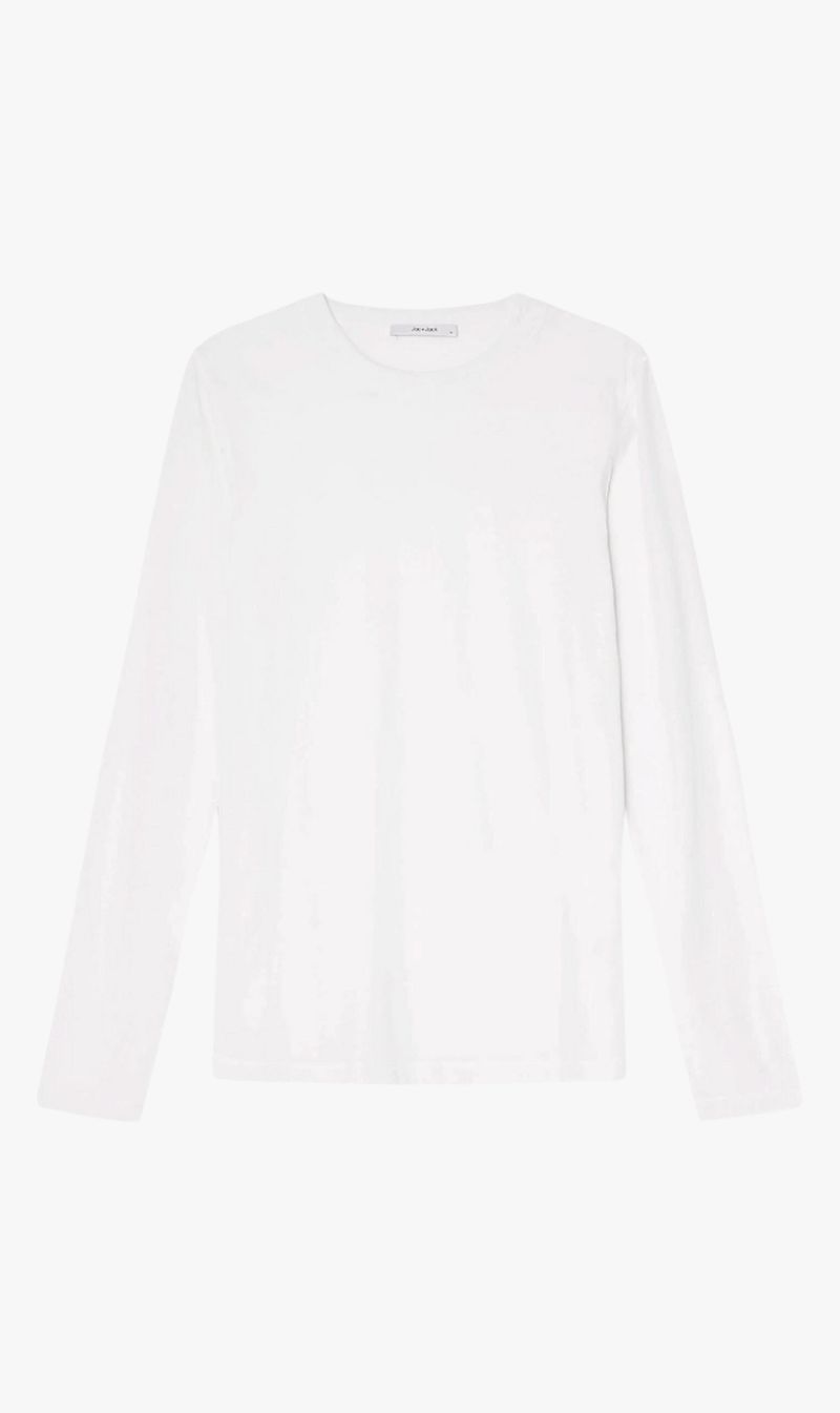 Jac+Jack | Davies Ls Tee - White sold by Sister & Co