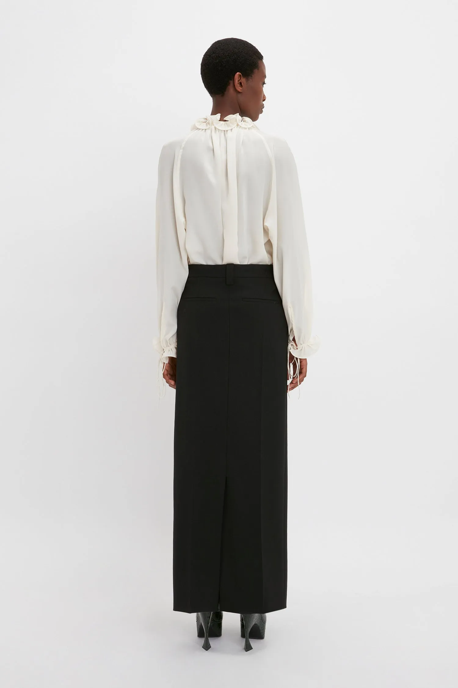 Victoria Beckham | Wrap Front Tailored Skirt - Black sold by Sister & Co product image thumbnail 3