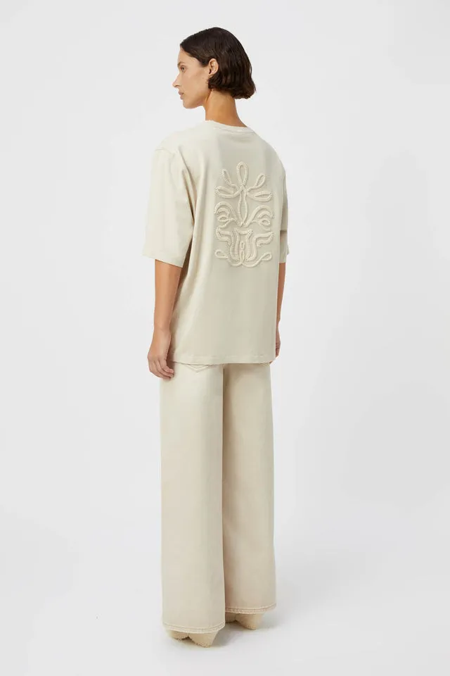 Camilla and Marc | Iwan Embroidery Tee - Chalk sold by Sister & Co product image thumbnail 5