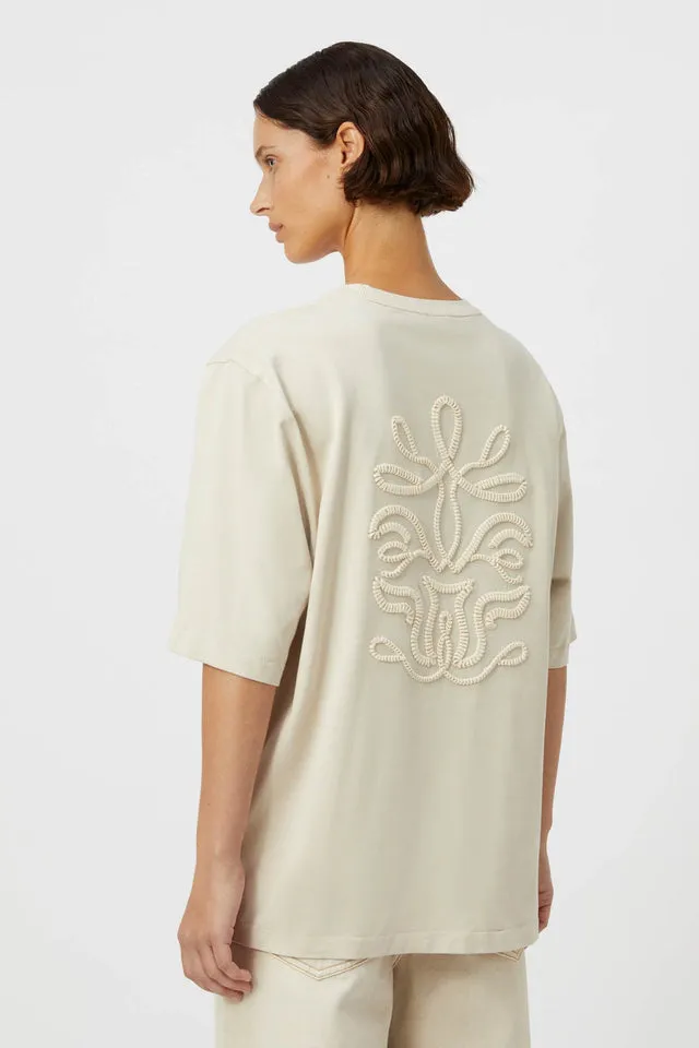 Camilla and Marc | Iwan Embroidery Tee - Chalk sold by Sister & Co product image thumbnail 2