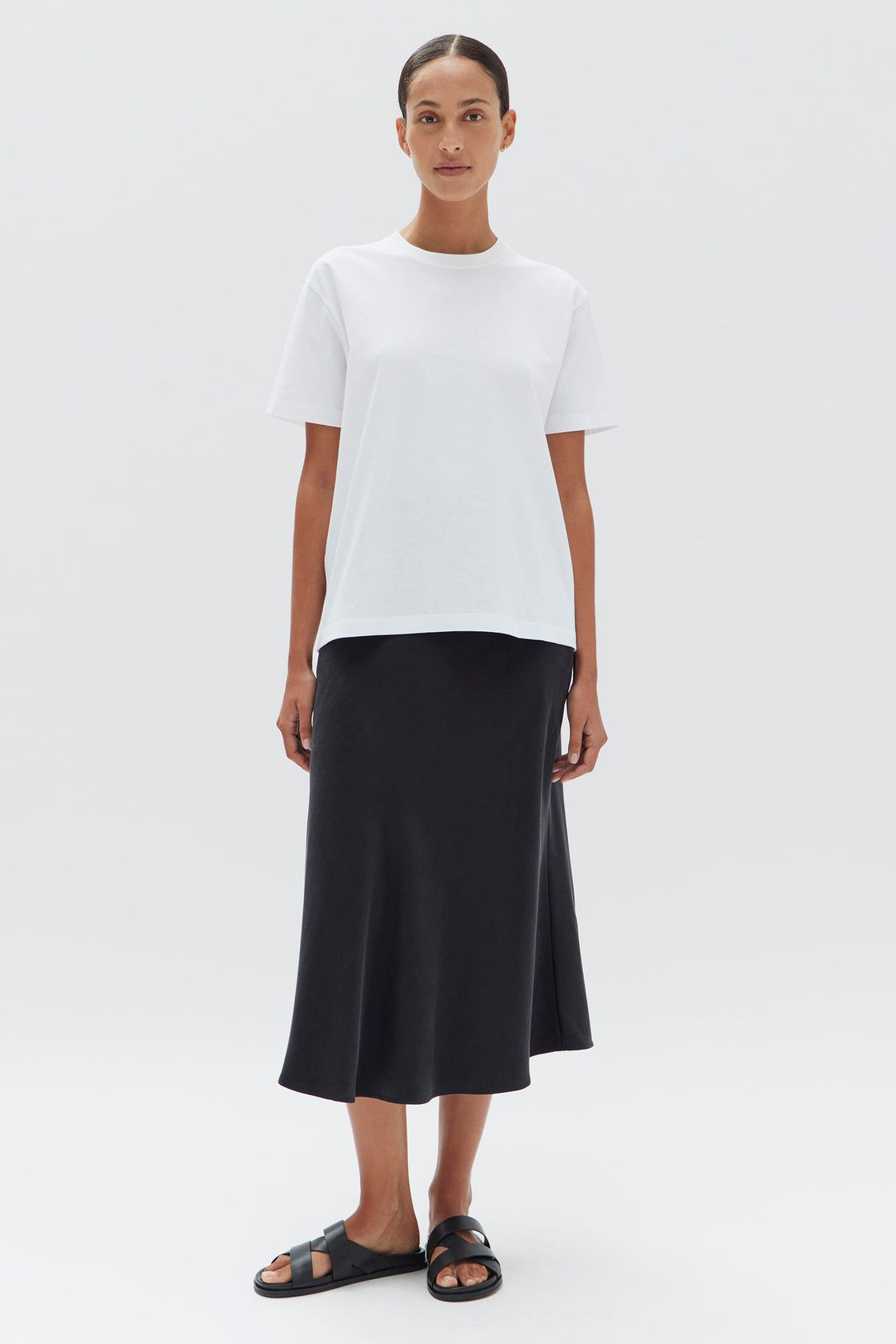 Assembly Label | Womens Organic Base Tee - White sold by Sister & Co product image thumbnail 2