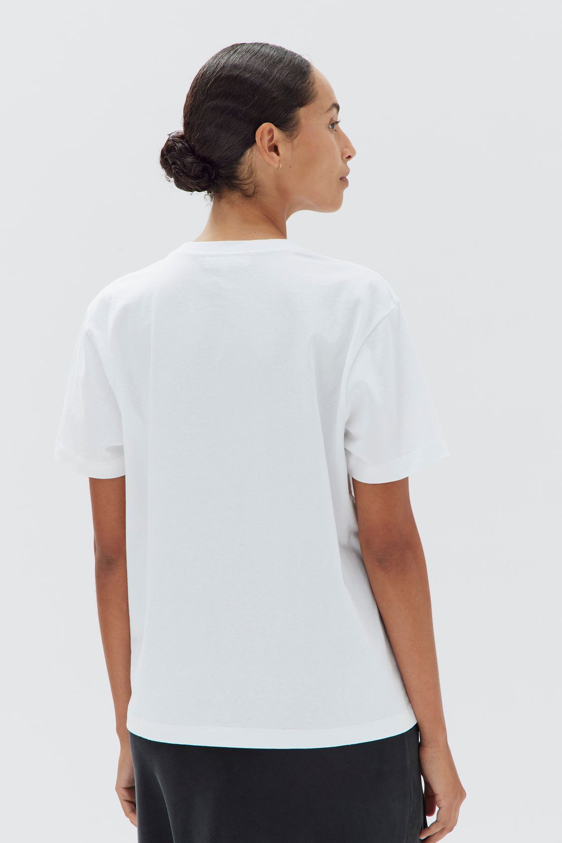 Assembly Label | Womens Organic Base Tee - White sold by Sister & Co product image thumbnail 3