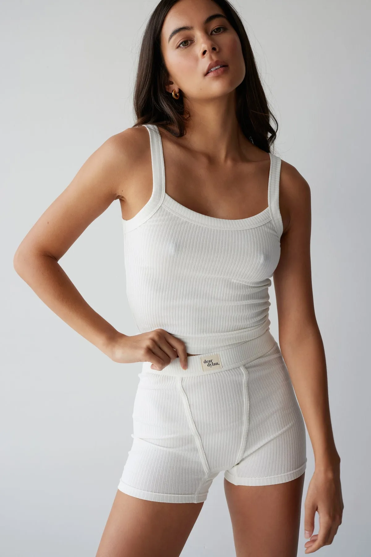 Dear Dylan | Organic Tank - Ivory sold by Sister & Co product image thumbnail 2