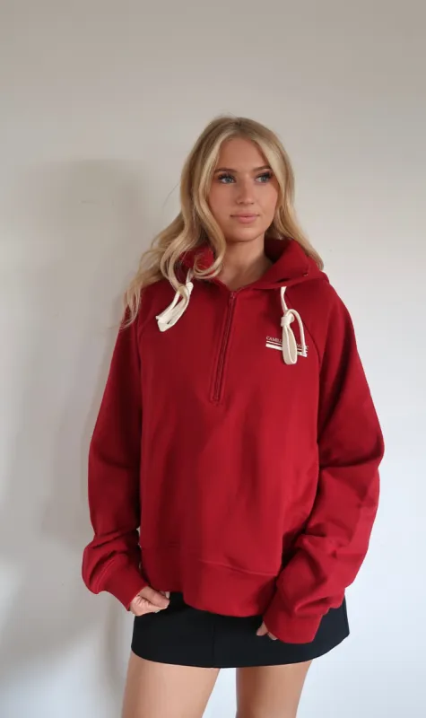 Camilla And Marc | Canton Hoodie - Ruby sold by Sister & Co