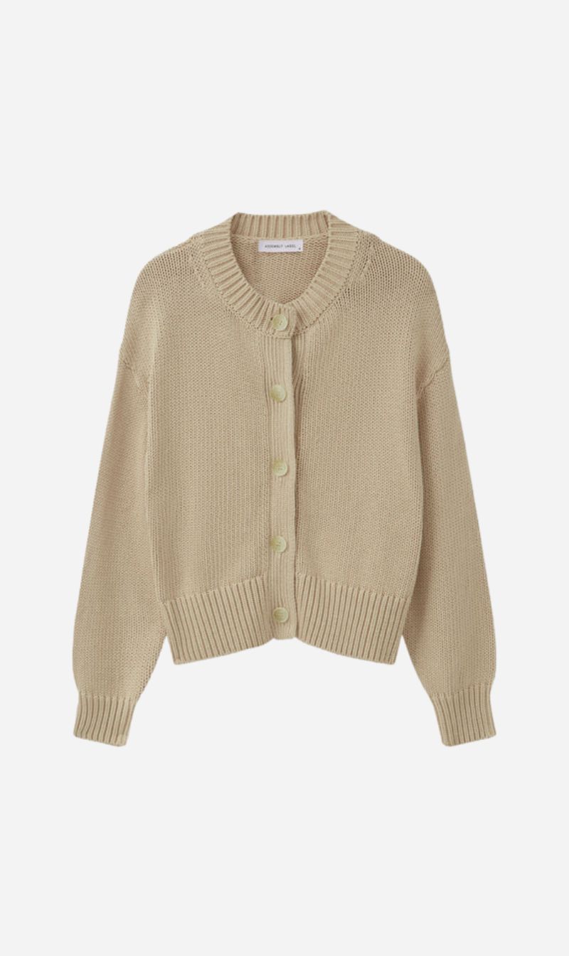 Assembly Label | Ava Knit Cardigan - Natural sold by Sister & Co