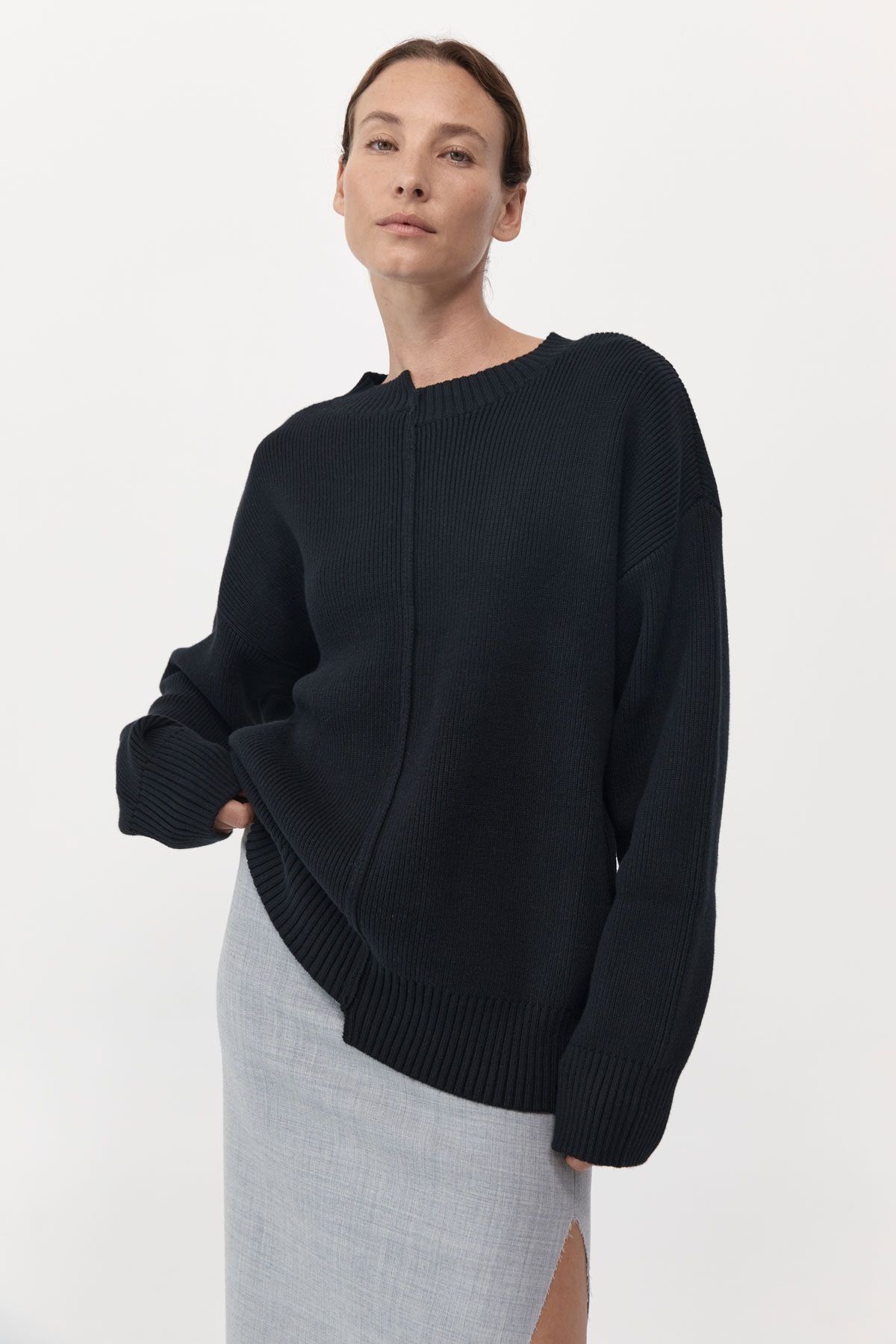 St Agni | Deconstructed Pullover - Black sold by Sister & Co product image thumbnail 2