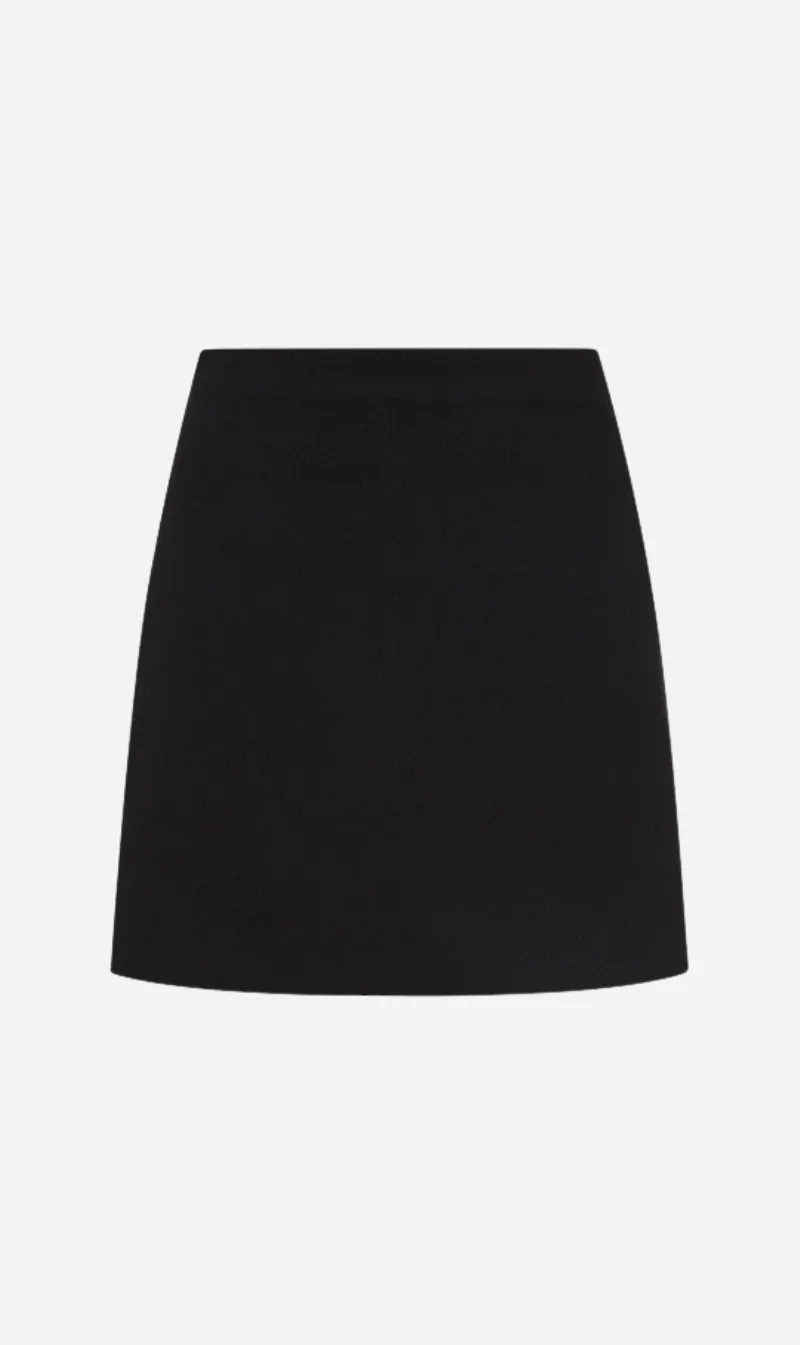 Matteau | Crepe Mini Skirt - Black sold by Sister & Co