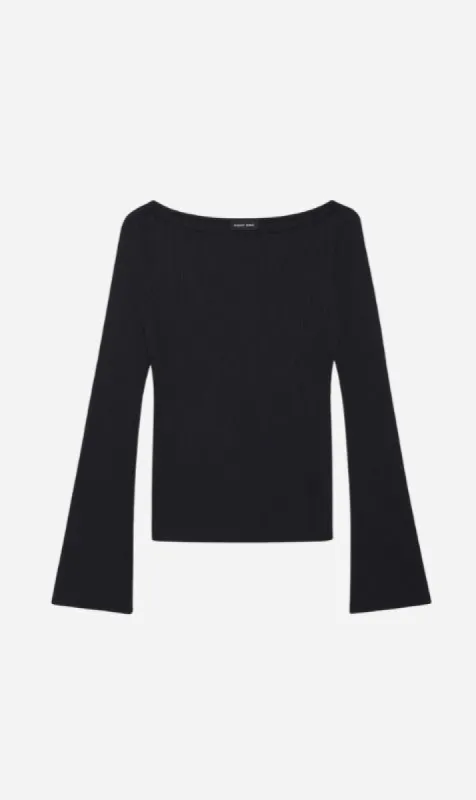 Anine Bing | Brynn Top - Black sold by Sister & Co