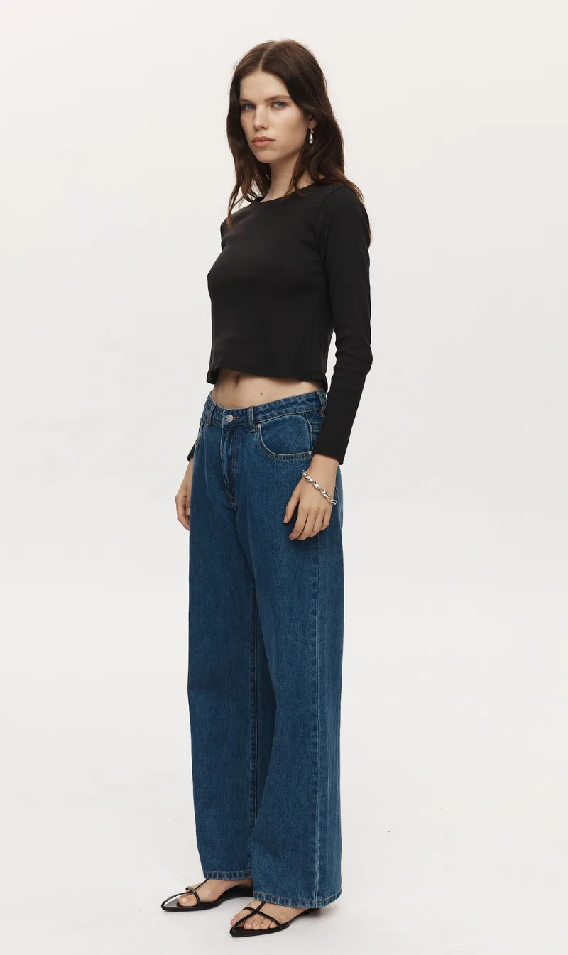 Marle | Wide Leg Jean - Heritage Blue sold by Sister & Co