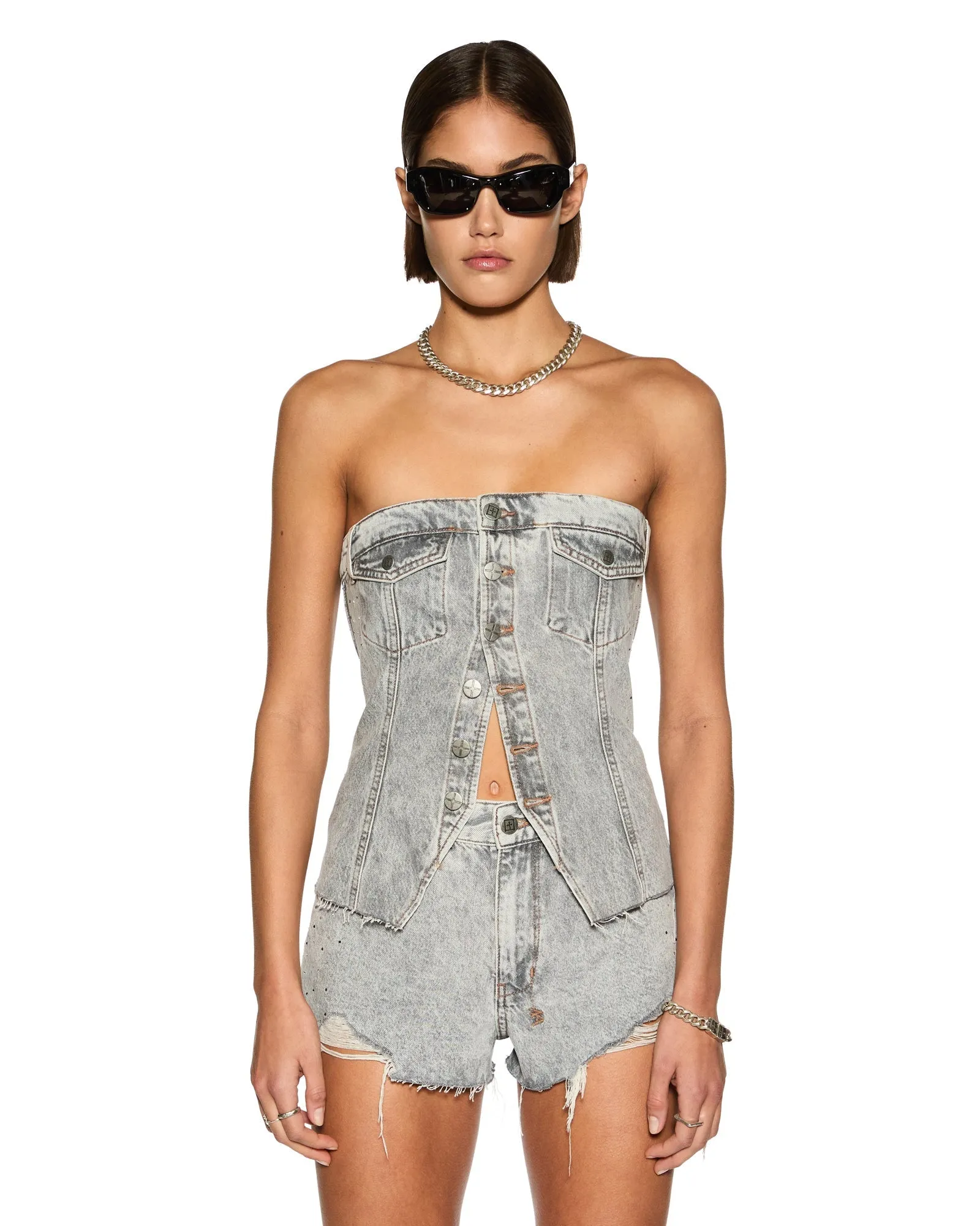 Ksubi | Retro Bustier - Dime Krystal sold by Sister & Co product image thumbnail 2