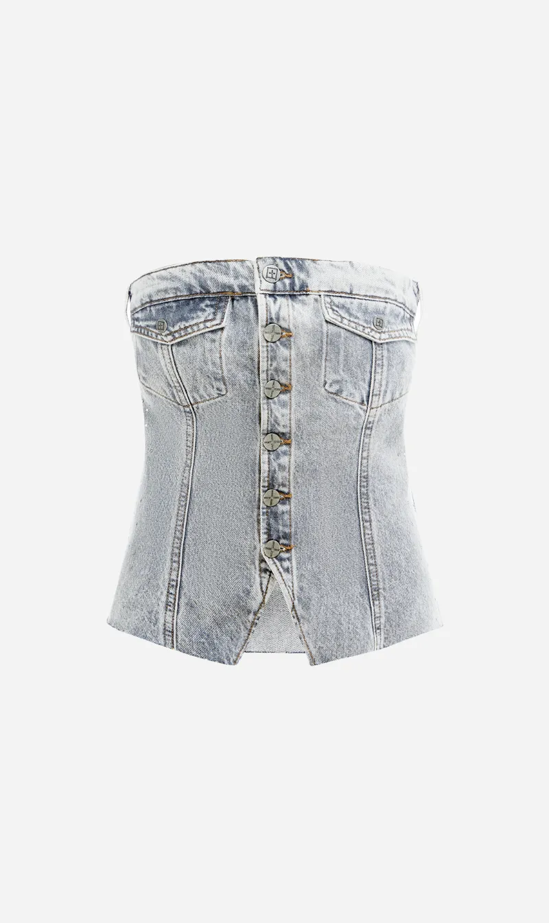 Ksubi | Retro Bustier - Dime Krystal sold by Sister & Co