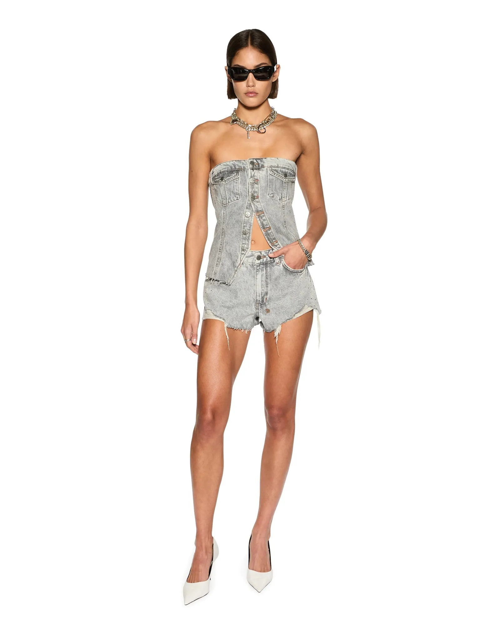 Ksubi | Retro Bustier - Dime Krystal sold by Sister & Co product image thumbnail 3