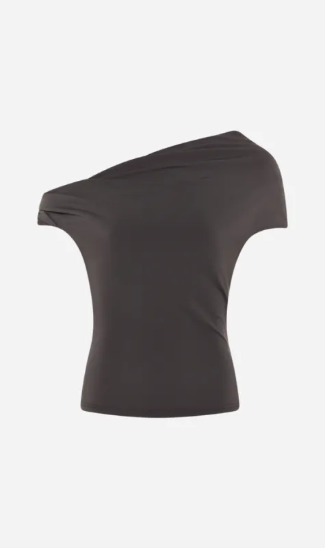 Paris Georgia | Elemental Ida Top - Mushroom sold by Sister & Co