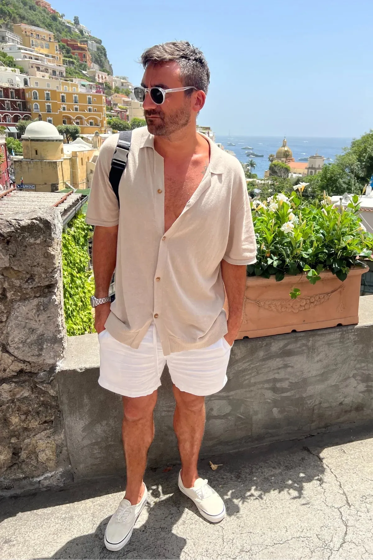 Kore Studios | Camper Knit Shirt - Beige sold by Sister & Co product image thumbnail 3