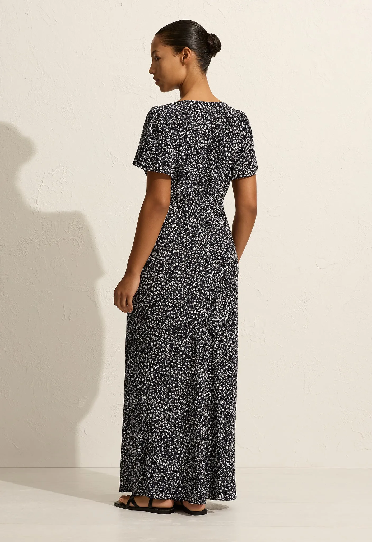 matteau short sleeve bias dress Matteau | Short Sleeve Bias Dress - Dandelion