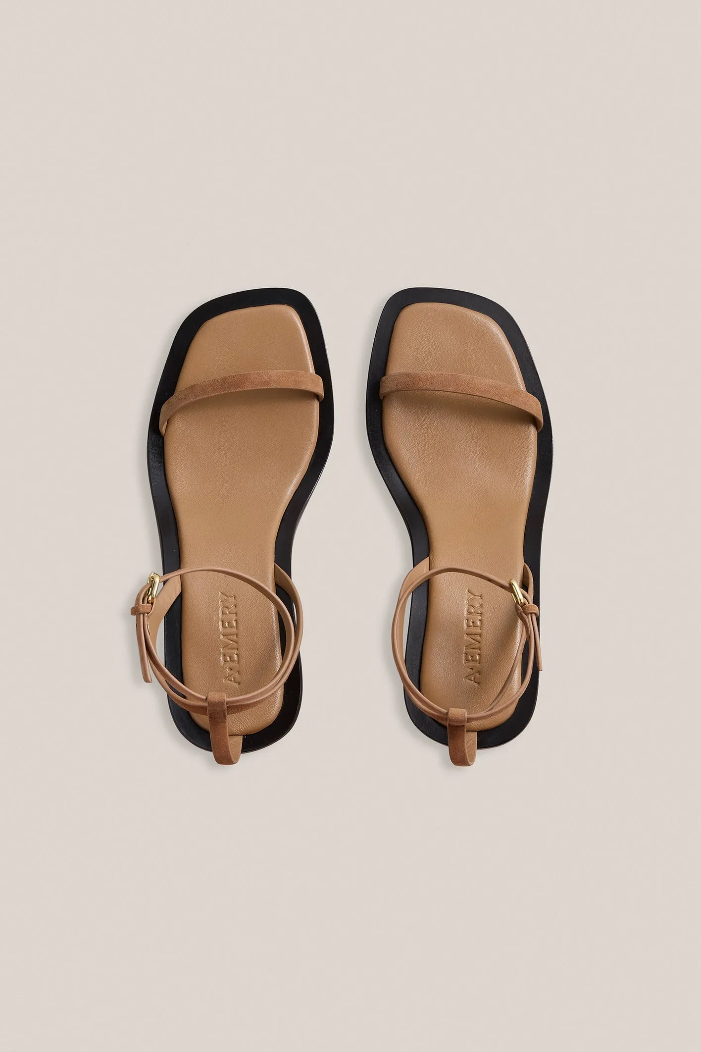 A.Emery | The Irving Heeled Sandal - Nutmeg Suede sold by Sisters & Co product image thumbnail 3