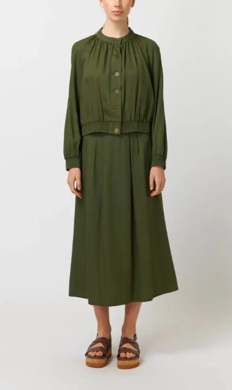 Kate Sylvester | Chambray Jacket - Olive sold by Sister & Co