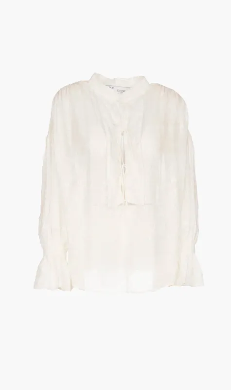 IRO | Shirana Top - Ecru sold by Sister & Co