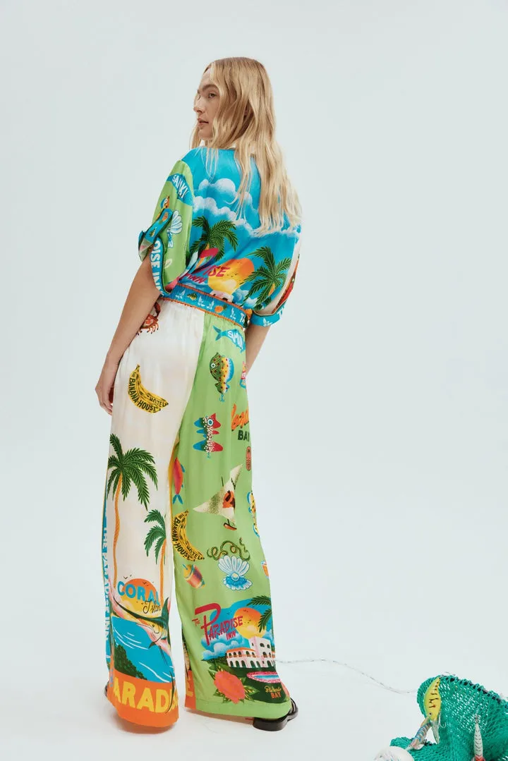 Alemais | Paradiso Silk Pant - Print sold by Sister & Co product image thumbnail 3