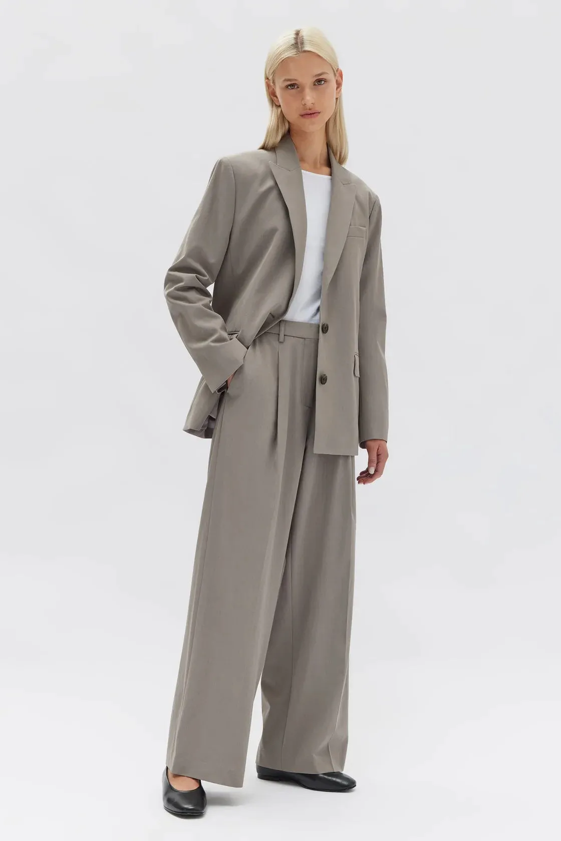 Assembly Label | Aria Wide Leg Pant - Ash sold by Sister & Co product image thumbnail 3