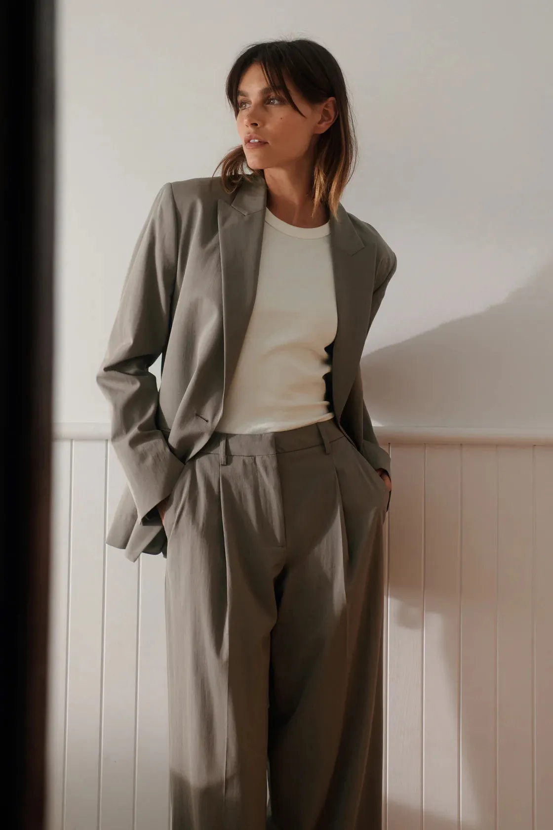 Assembly Label | Aria Wide Leg Pant - Ash sold by Sister & Co product image thumbnail 2