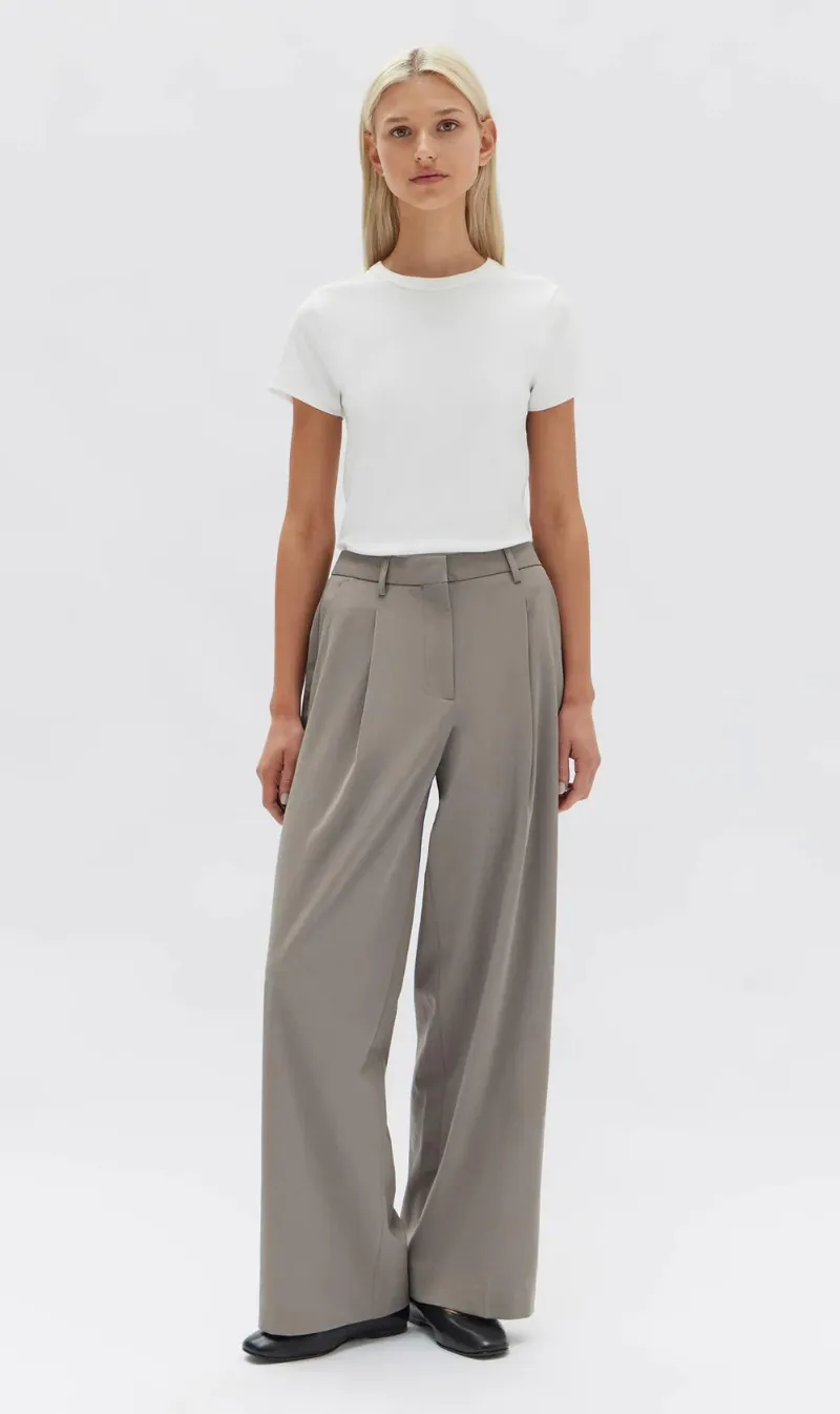 Assembly Label | Aria Wide Leg Pant - Ash sold by Sister & Co
